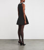 Sandro Paris Black Embellished Flared Mini Dress