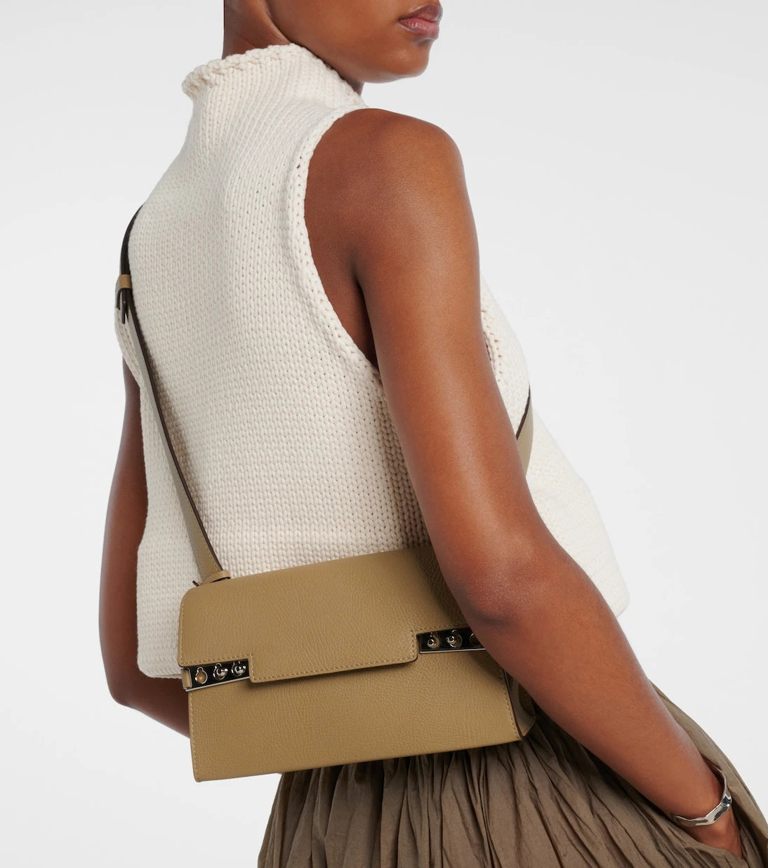 Delvaux - Tempête City Small leather crossbody bag