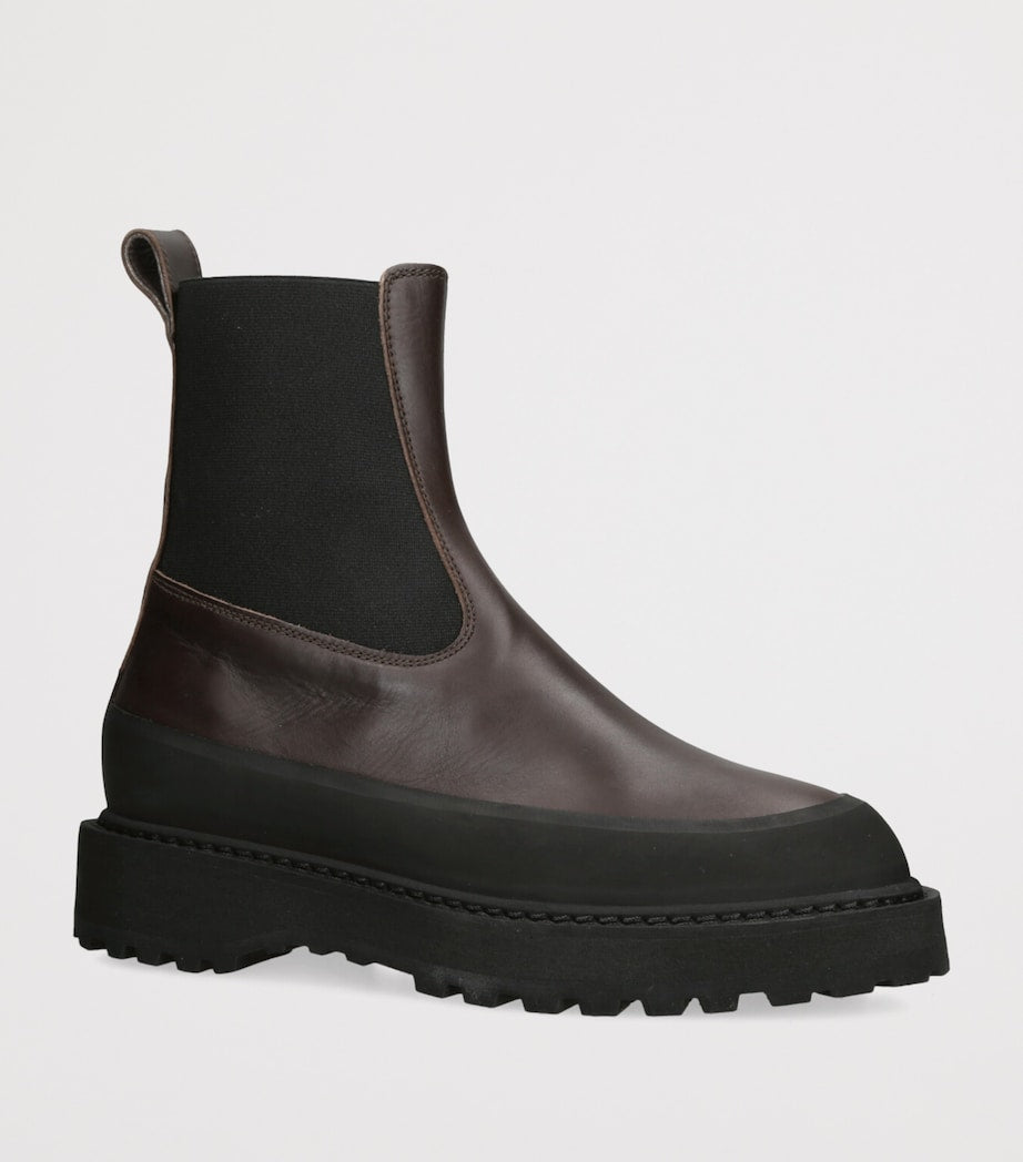 Le Monde Beryl Brown Leather Dolomite Chelsea Boots 25