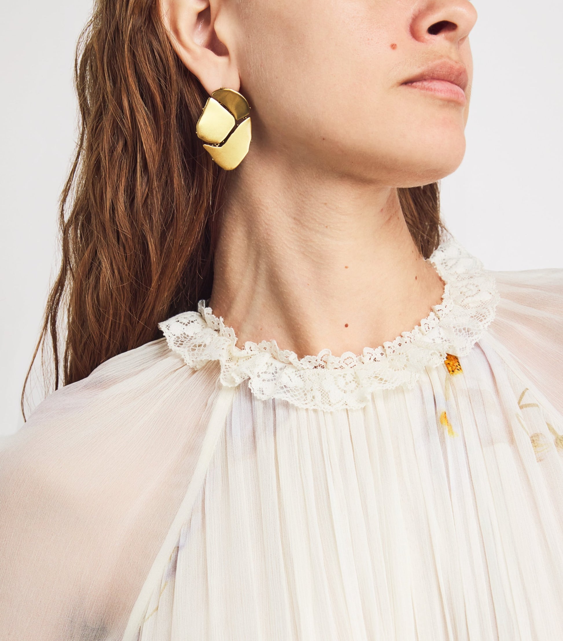 Zimmermann Nude Memento Peplum Flutter Midi Dress