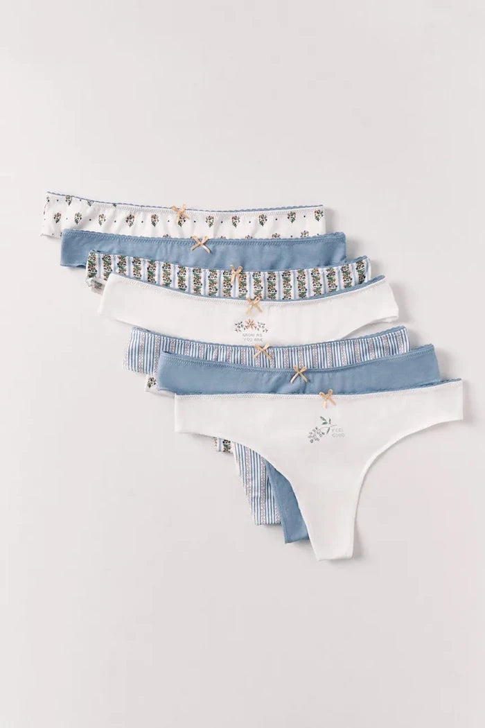 women'secret pamuklu kadın tanga 7'li
