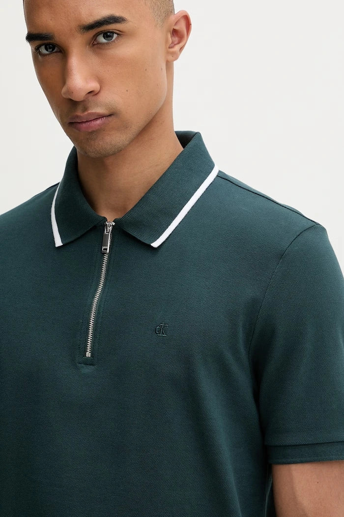 Calvin Klein тениска с яка мъжка от памук