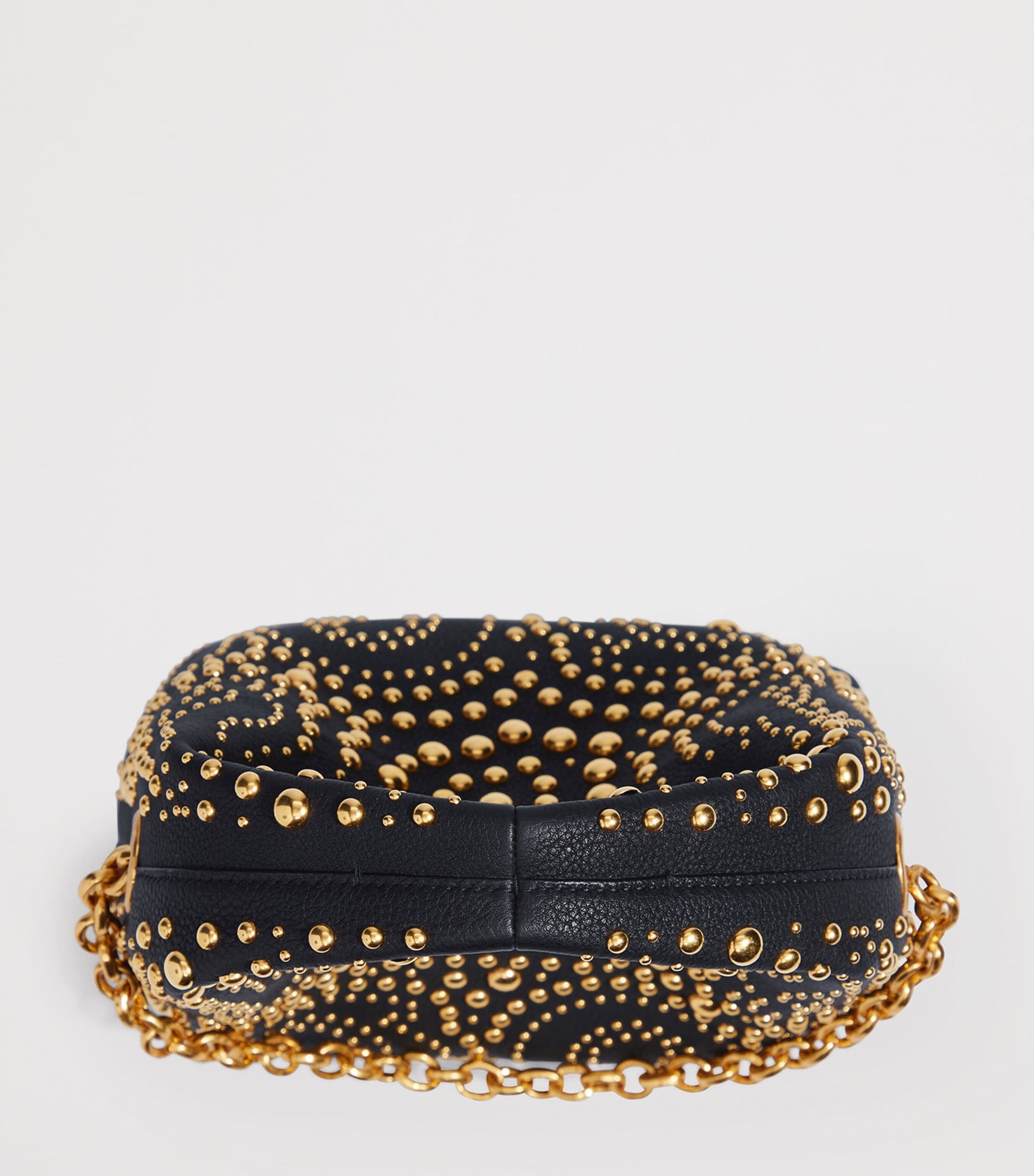 Mini Calfskin Studded Soufflé Shoulder Bag