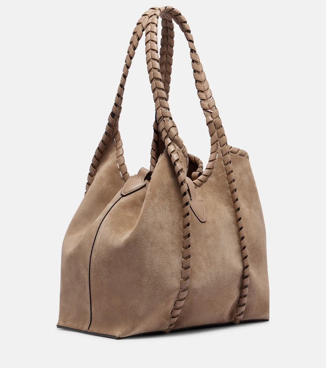 Tod's - T Timeless Medium suede tote bag