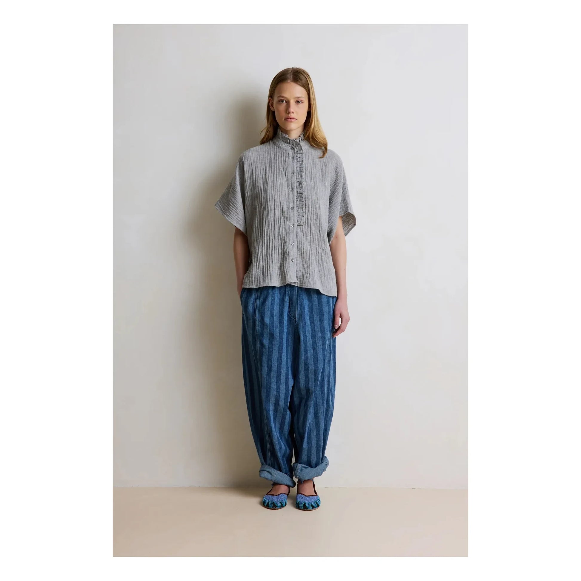 Hod - Natasha Cotton shirt | Blue