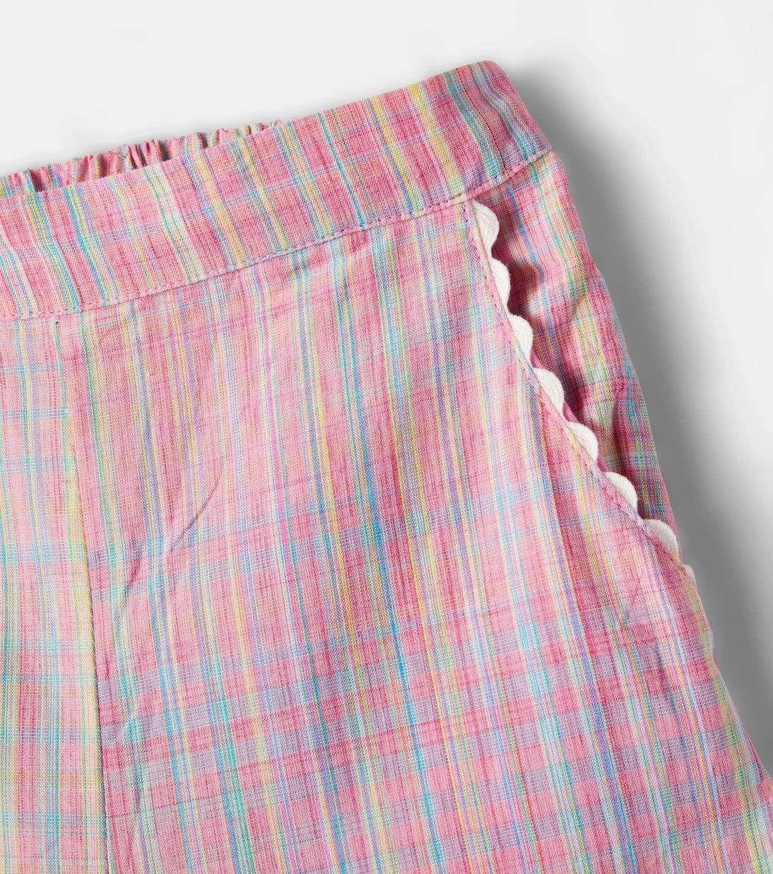 Louise Misha - Loukie checked ruffled cotton pants