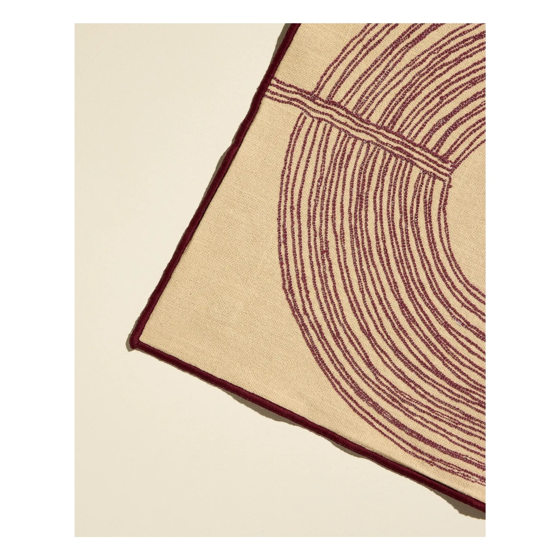 Maison Sarah Lavoine - Mirage embroidered placemat | Carmine red