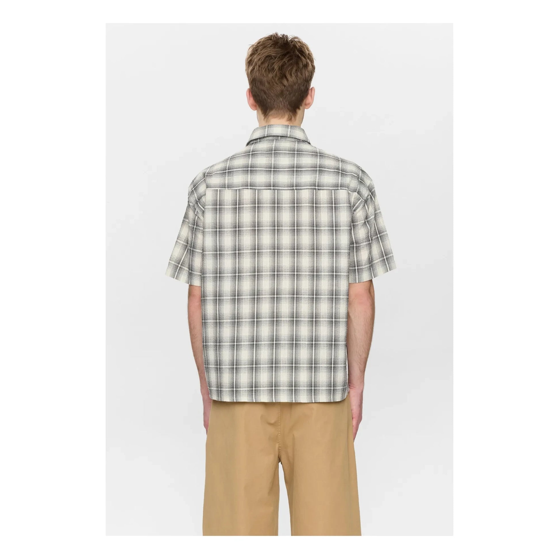 Anerkjendt - Akotto Checkered Shirt  | Grey