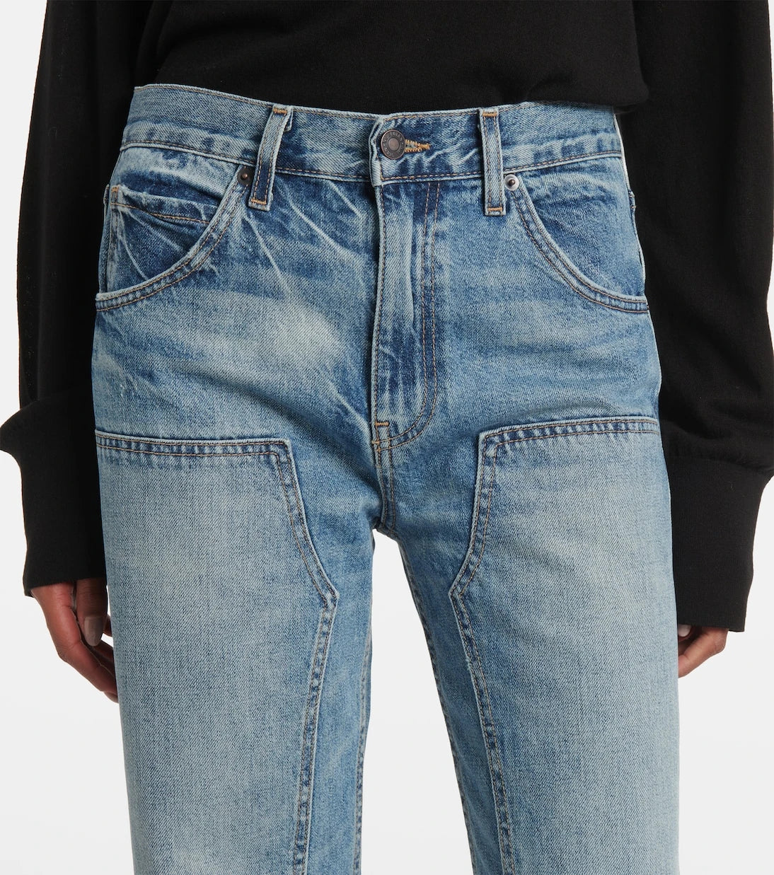 Nili Lotan - Welder mid-rise straight jeans