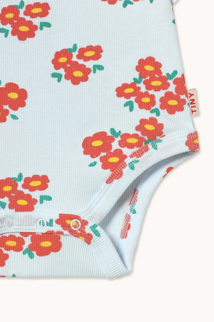 Бебешко боди Tinycottons BLOSSOMS RIB BODY