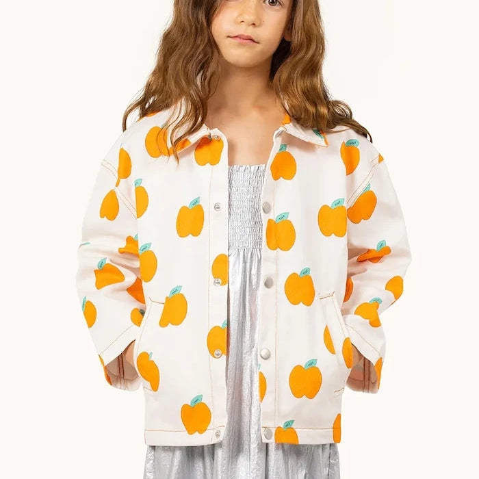 Детско памучно яке Tinycottons APPLES JACKET