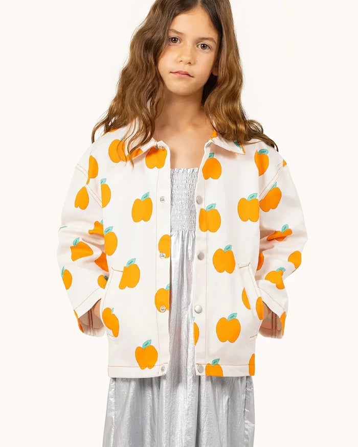 Детско памучно яке Tinycottons APPLES JACKET