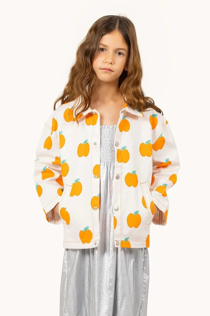 Детско памучно яке Tinycottons APPLES JACKET