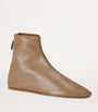 Leather Luna Boots TAUPE