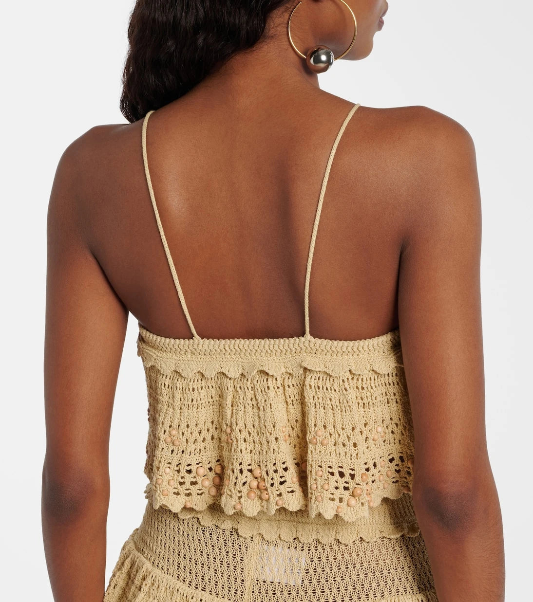 Isabel Marant - Oraviel beaded crochet crop top