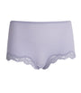 Skims Purple Lace-Trim Fits Everybody Boyshort Briefs