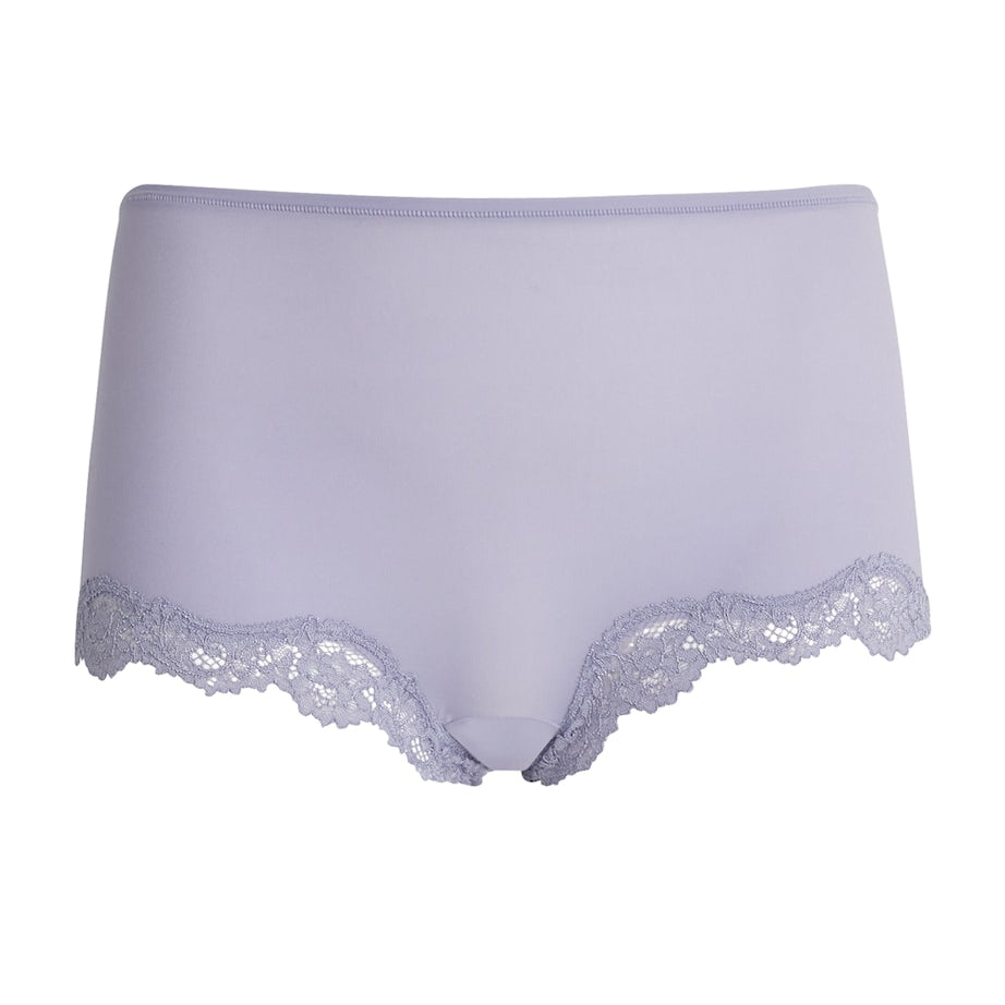 Skims Purple Lace-Trim Fits Everybody Boyshort Briefs