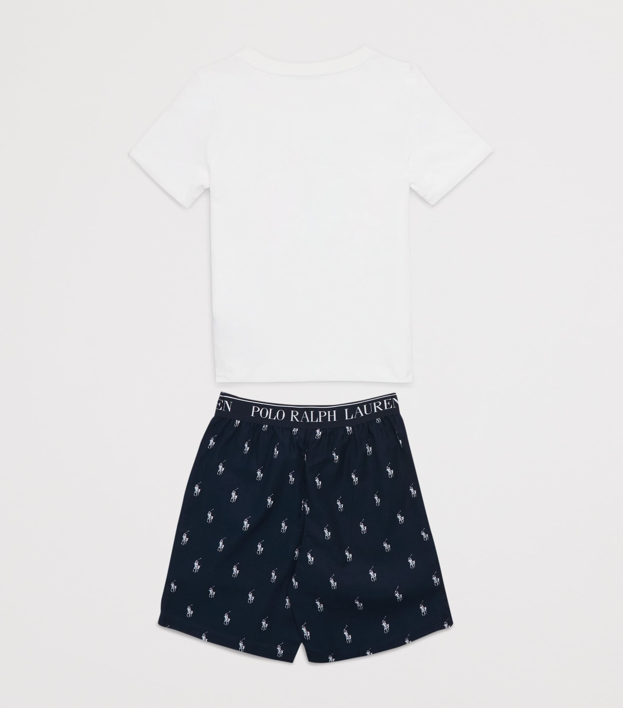 Ralph Lauren Kids Cotton T-Shirt and Shorts Pyjama Set (5-7 Years)