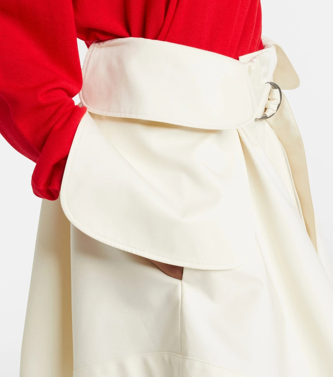 Loewe - Cotton and silk gabardine miniskirt