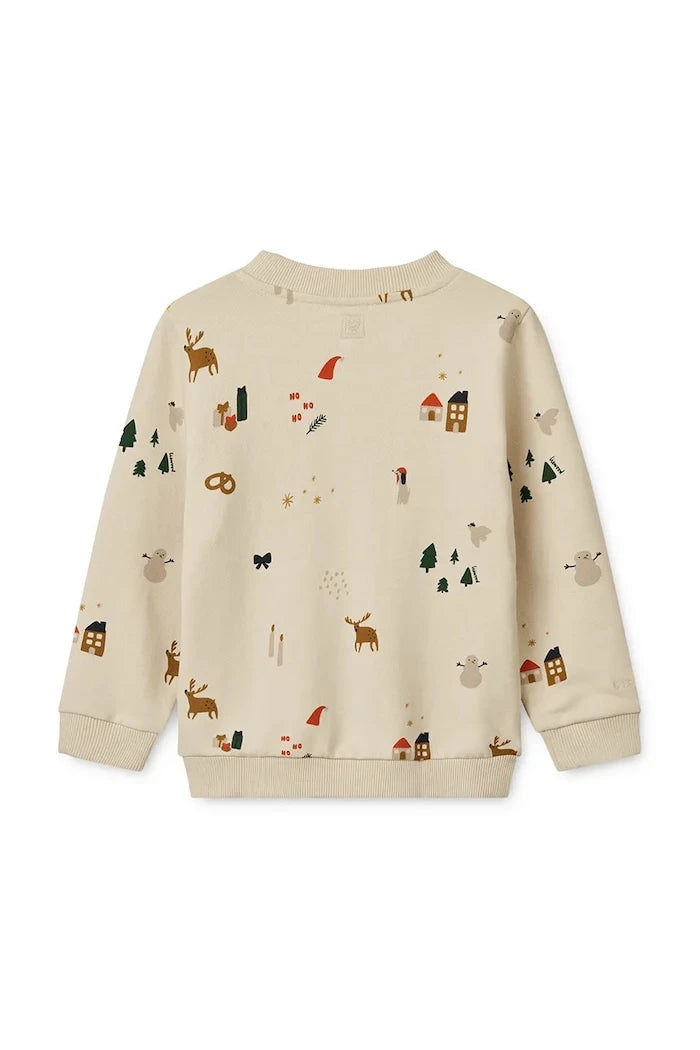 Liewood Thora Desenli Çocuk Pamuklu Sweatshirt
