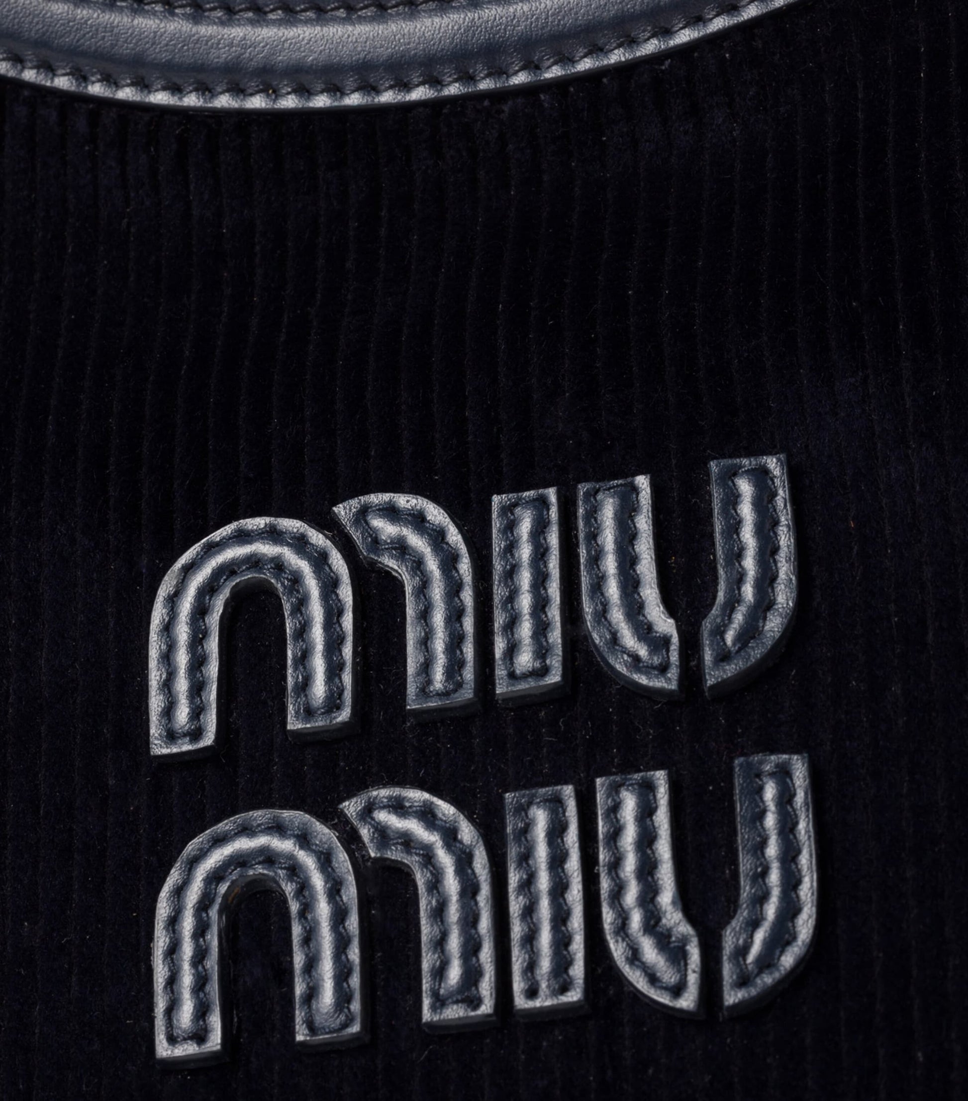 Miu Miu Blue Large Corduroy Ivy Tote Bag