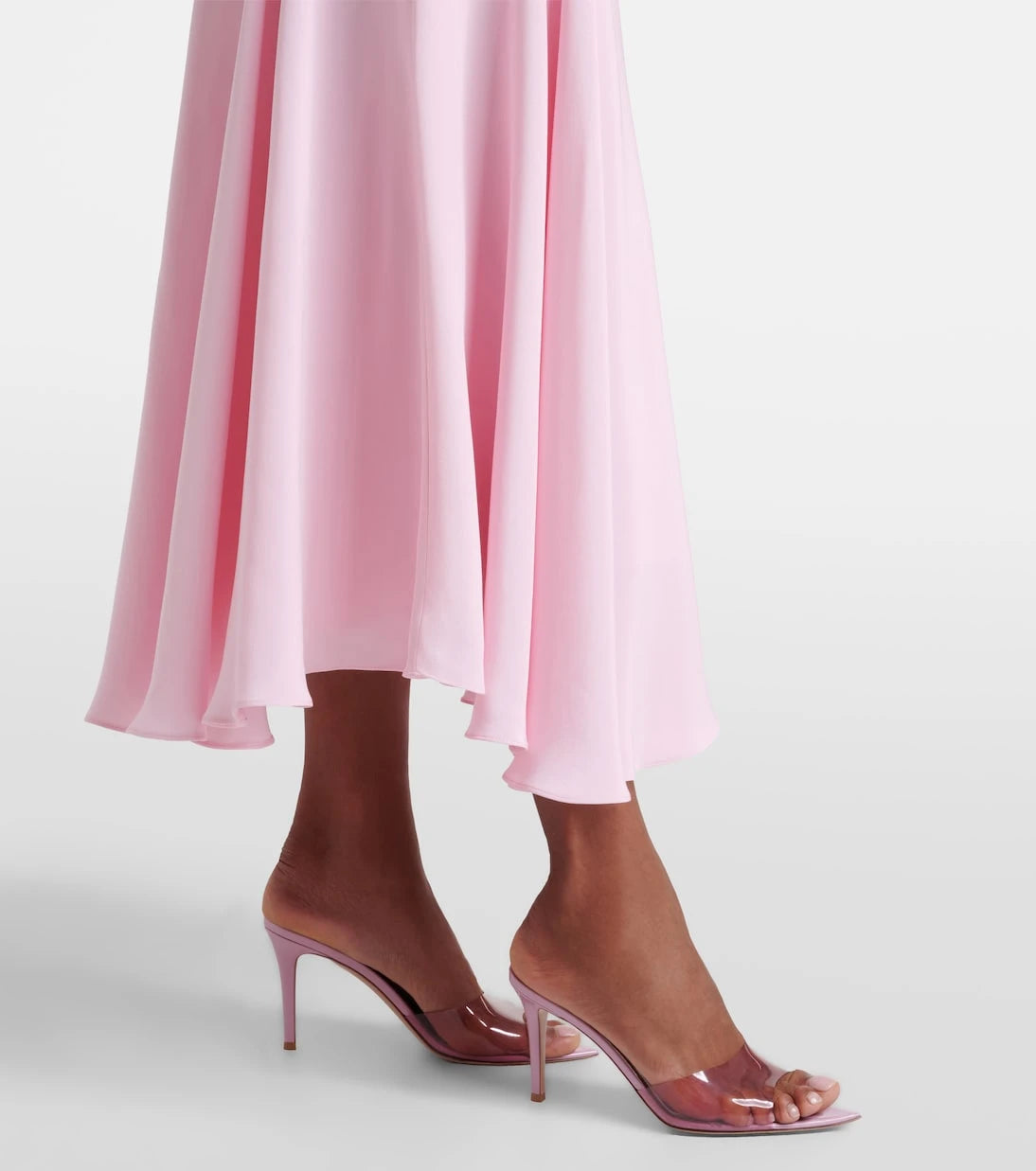 Rodarte - Silk crêpe midi skirt