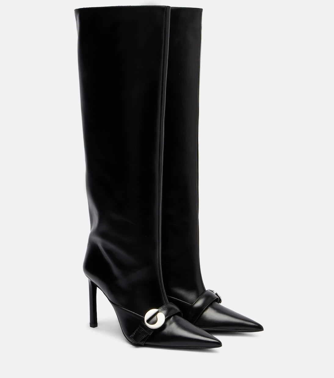 Coperni - Logo leather knee-high boots