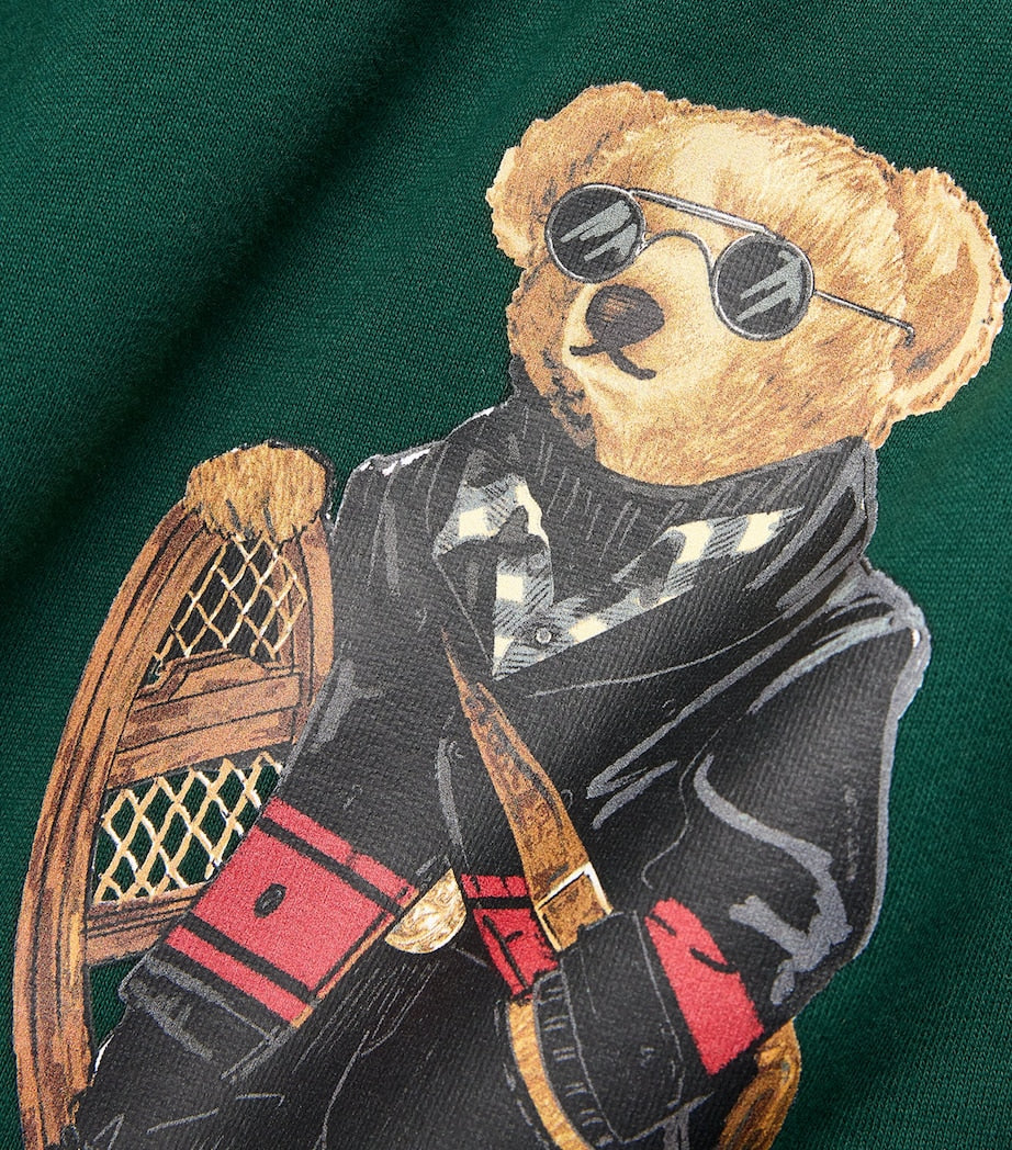 Green Cotton Holiday Bear Sweatshirt