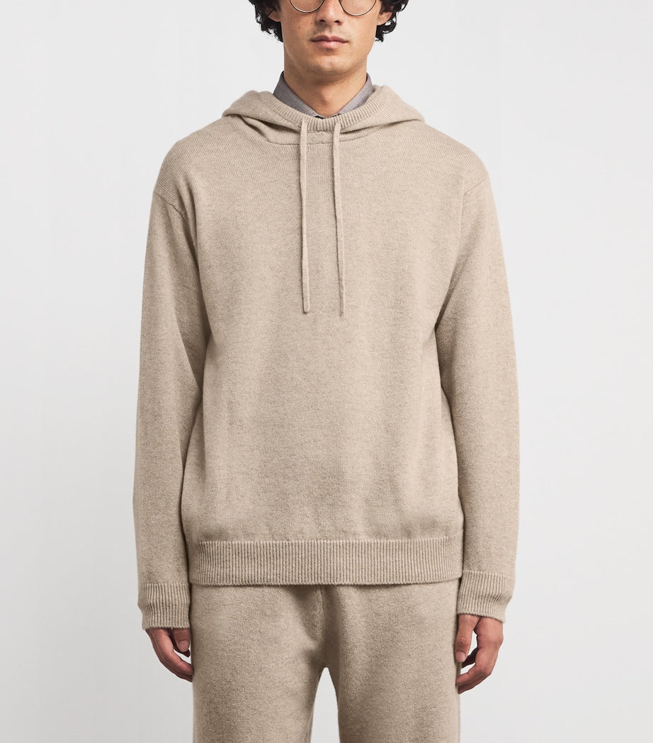 Beige Cashmere Hoodie