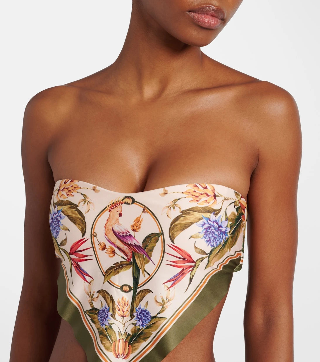Farm Rio - Strilitiza printed bandeau bikini top