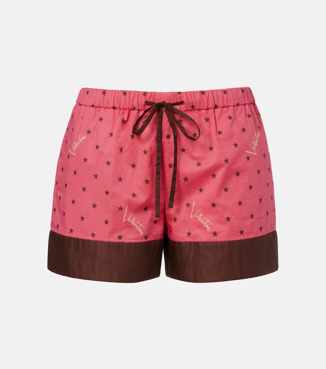 Valentino - Printed cotton shorts
