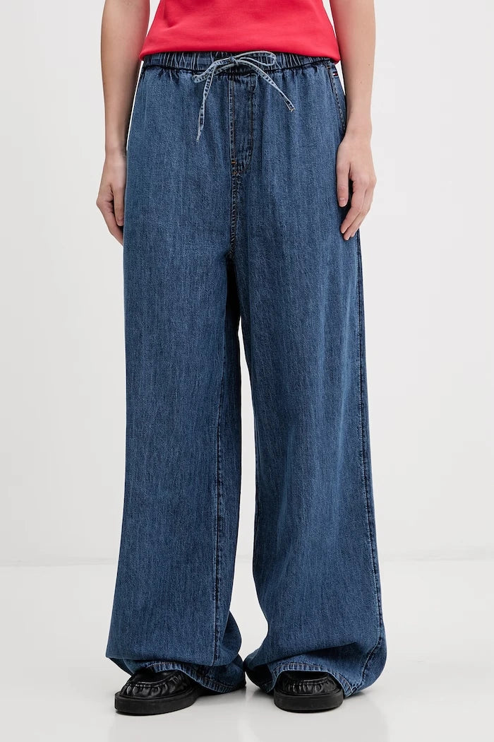 Tommy Jeans kadın pamuk pantolon