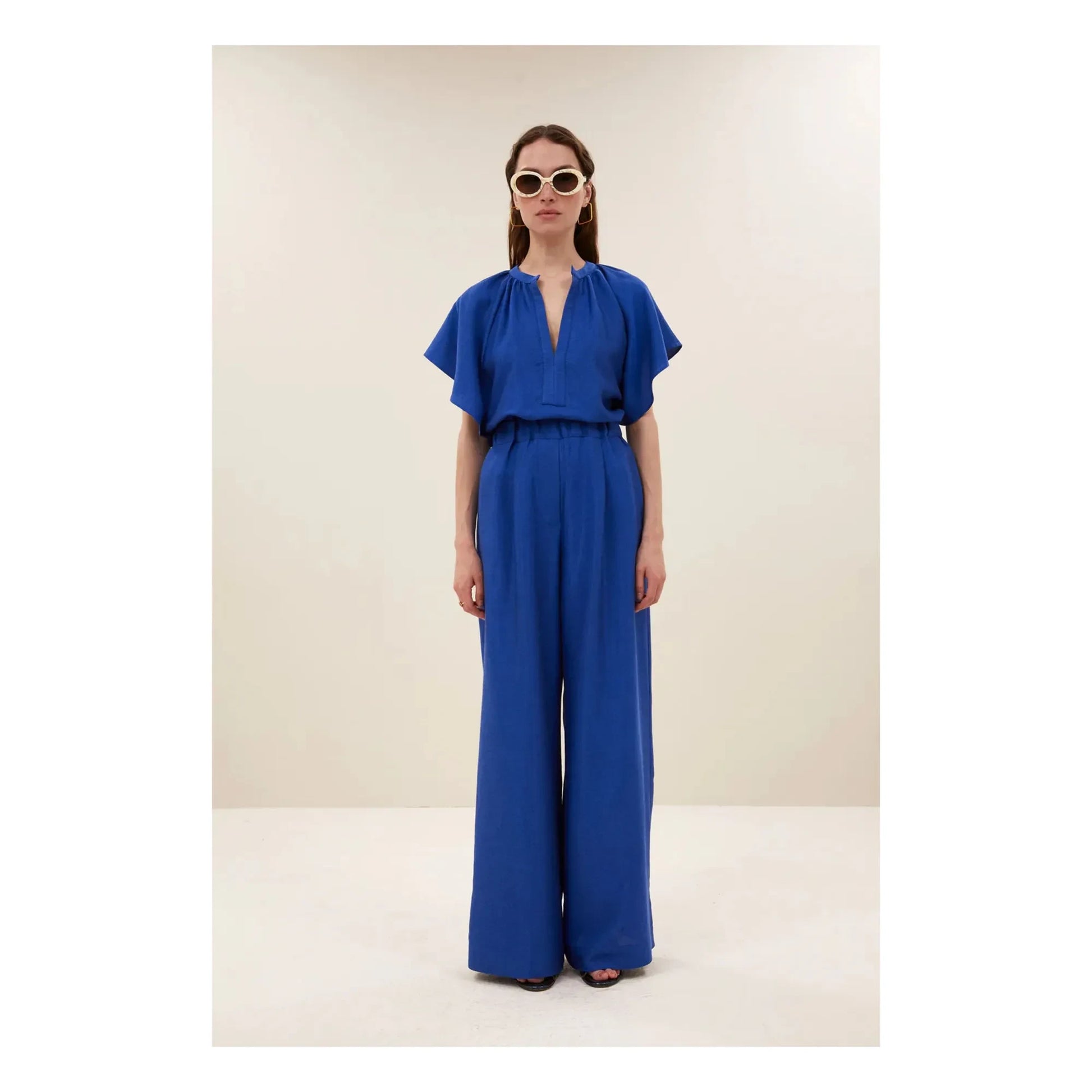 By Bar - Gloss Celin pants | Royal blue