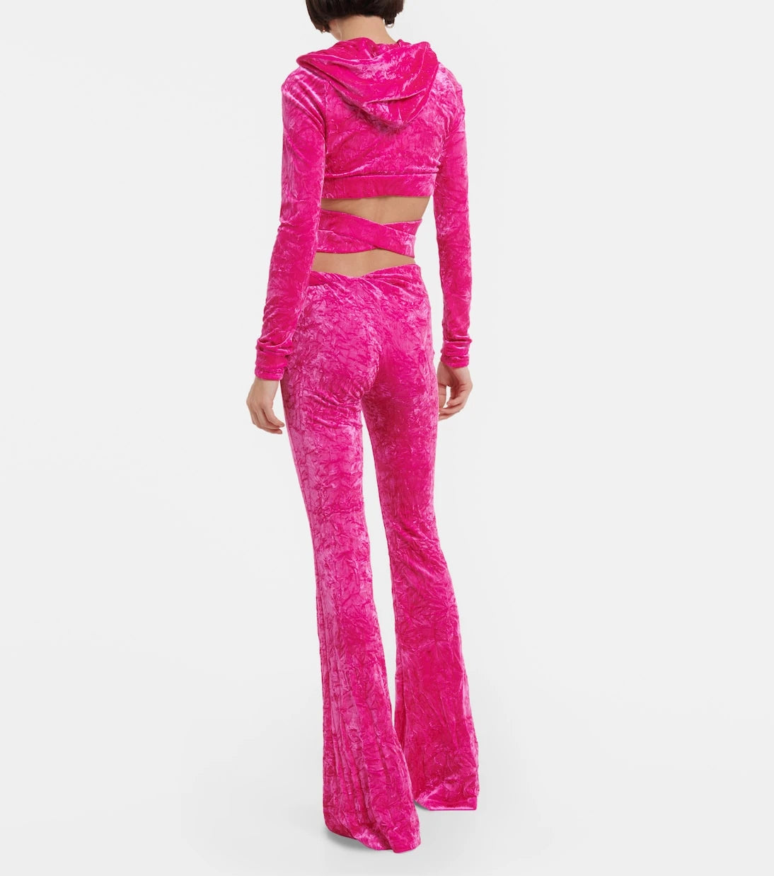 Versace - Flared velvet pants