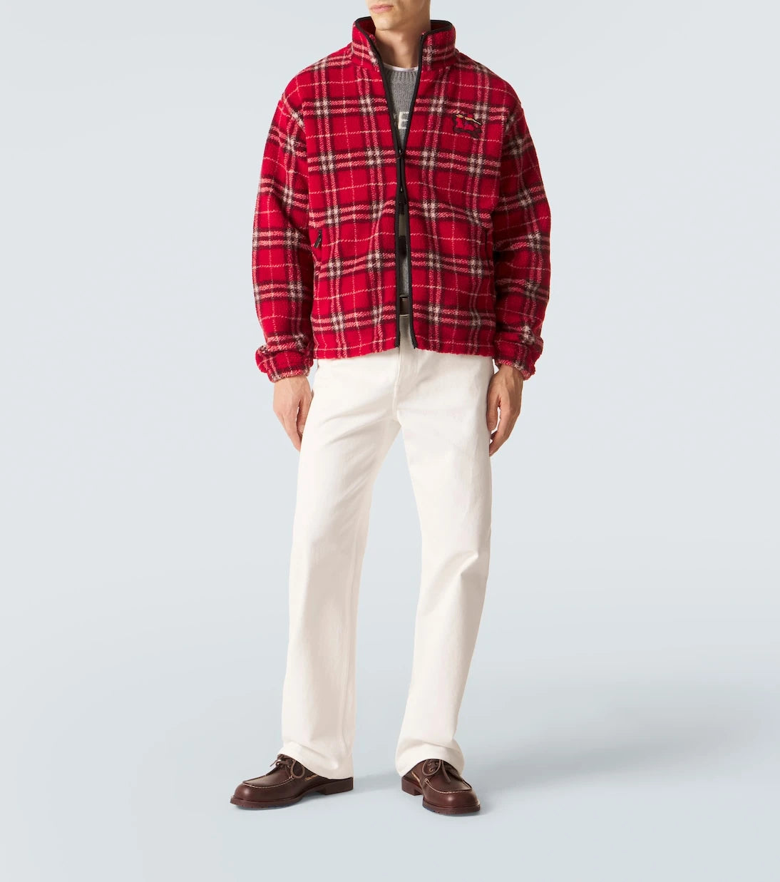 Burberry - Burberry Check wool-blend jacket