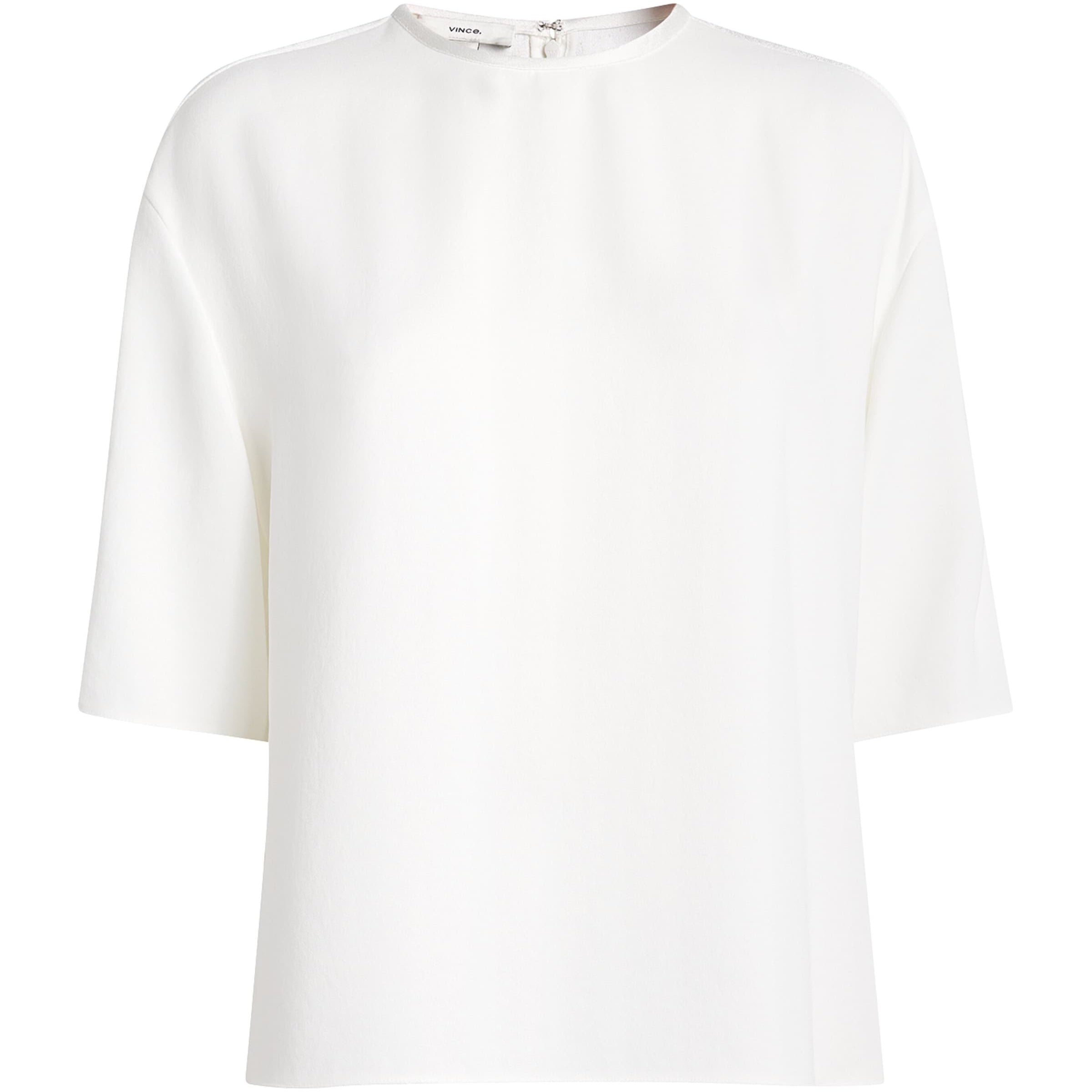 Navy Crepe Dolmain T-Shirt