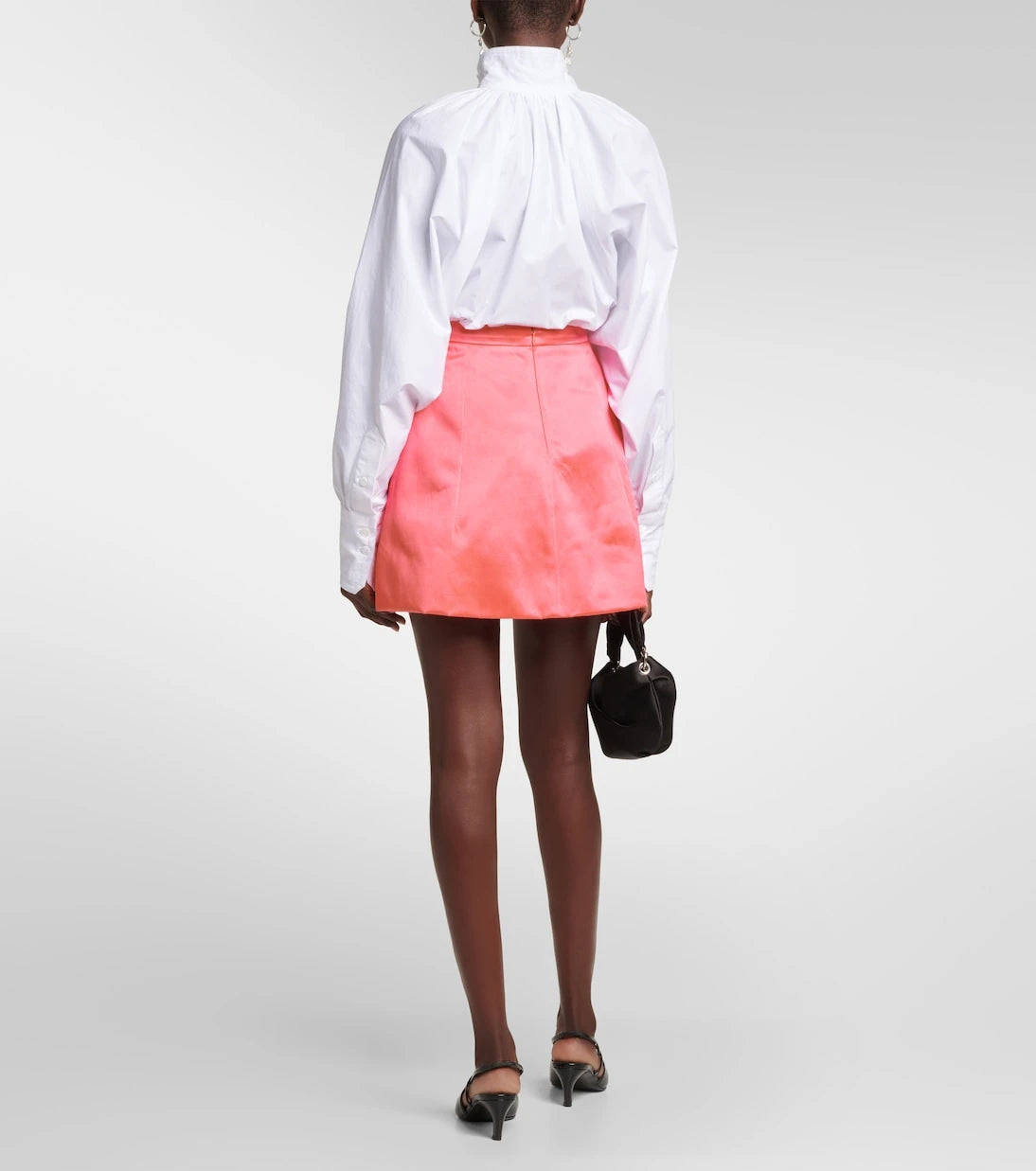 Patou - Cotton-blend satin miniskirt