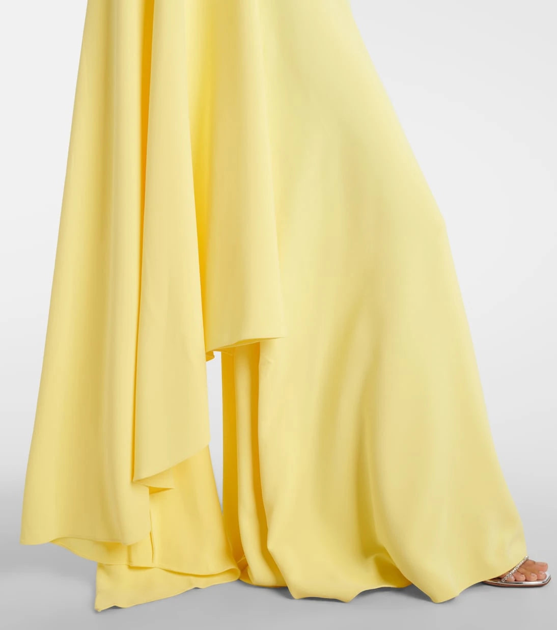 Solace London - Yazmin asymmetric caped gown