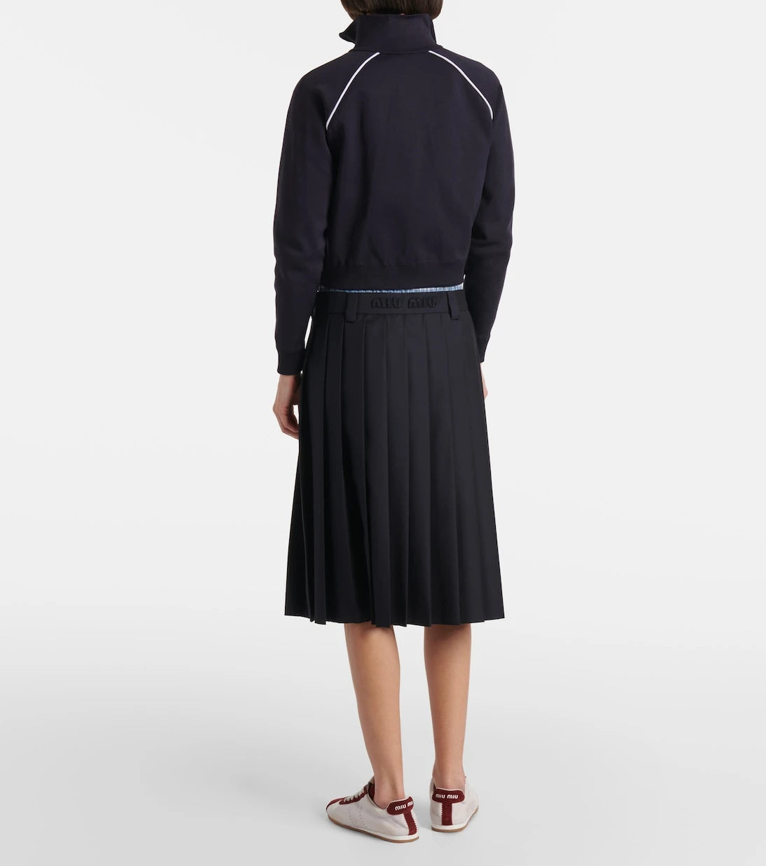 Miu Miu - Logo zip-up sweatshirt