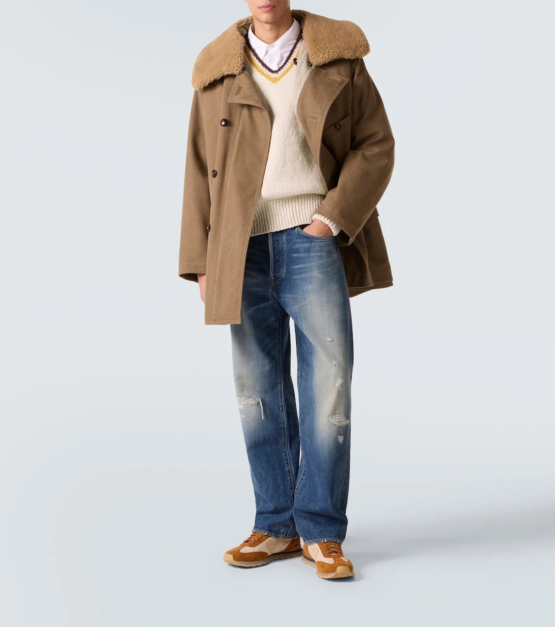 Visvim - سترة صوف وكشمير كوليج