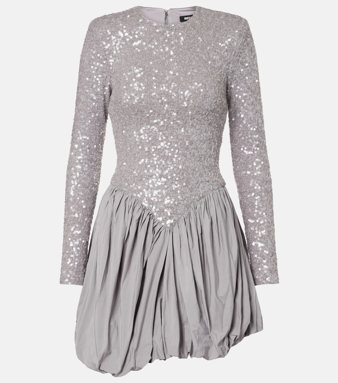 Rotate - Sequined asymmetric minidress