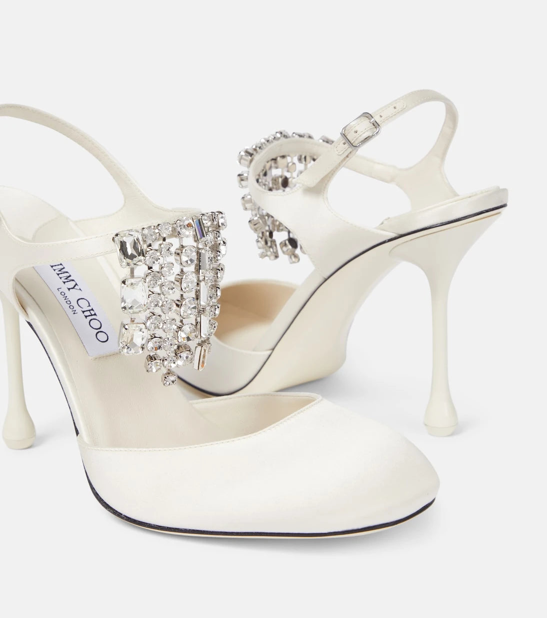 Jimmy Choo - Verity 95 embellished satin pumps