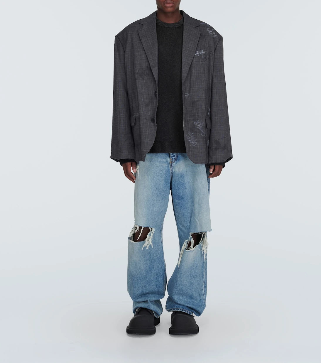 Balenciaga - Oversized wool-blend sweater