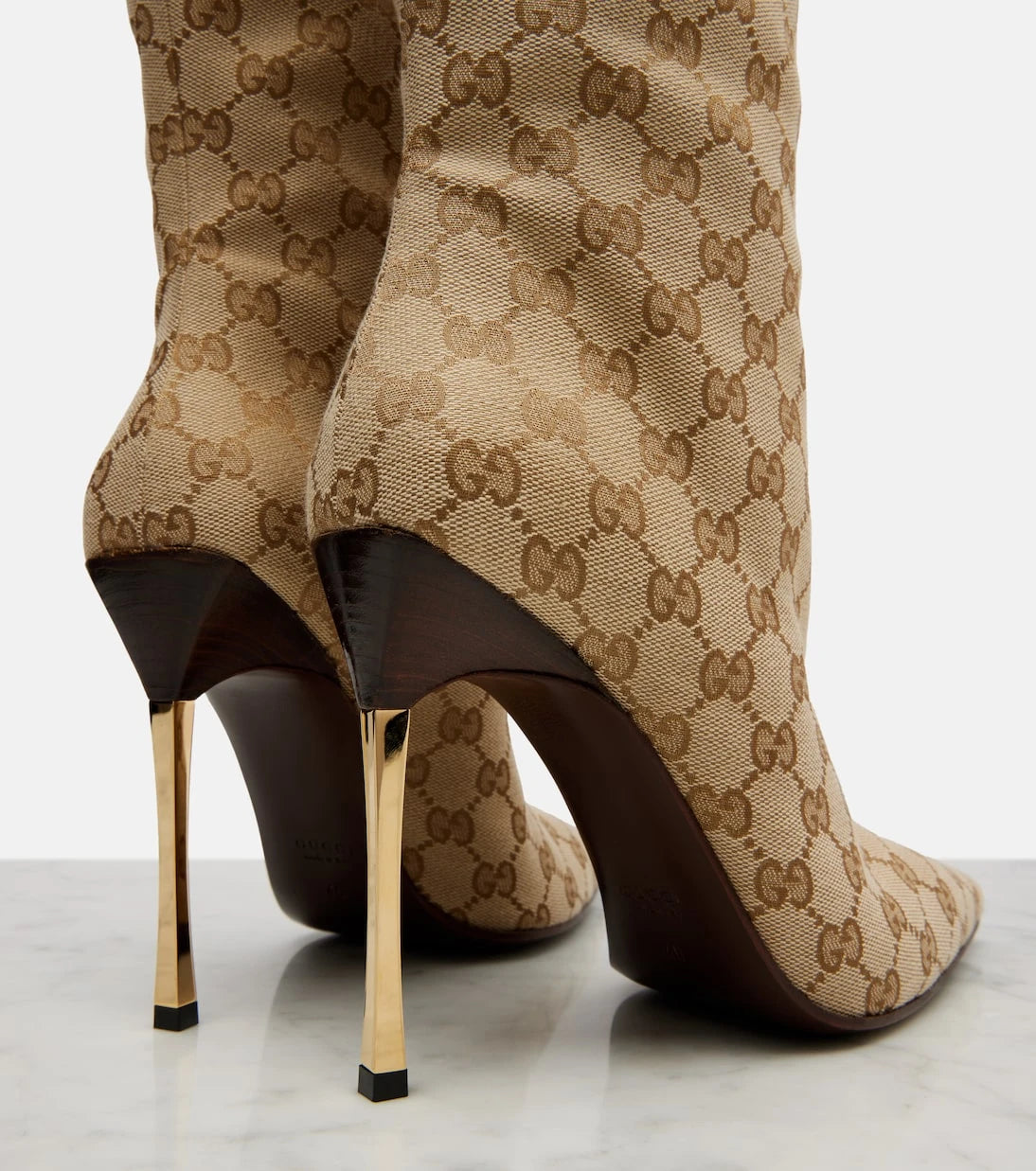 Gucci - Bombshell GG Canvas over-the-knee boots