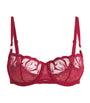Embroidered Fleurs Balconette Bra B01 CANDY APPLE