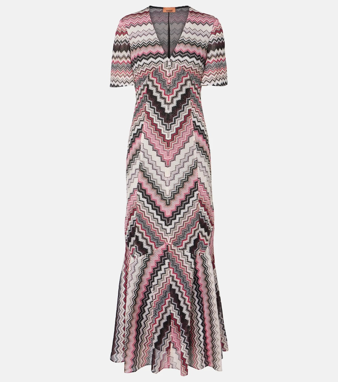 Missoni - Zigzag lamé midi dress