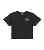 Cotton Rubber-Logo T-Shirt (2-14 Years) BLACK