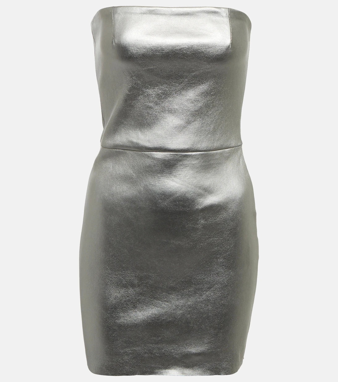 Stouls - Amina strapless leather minidress