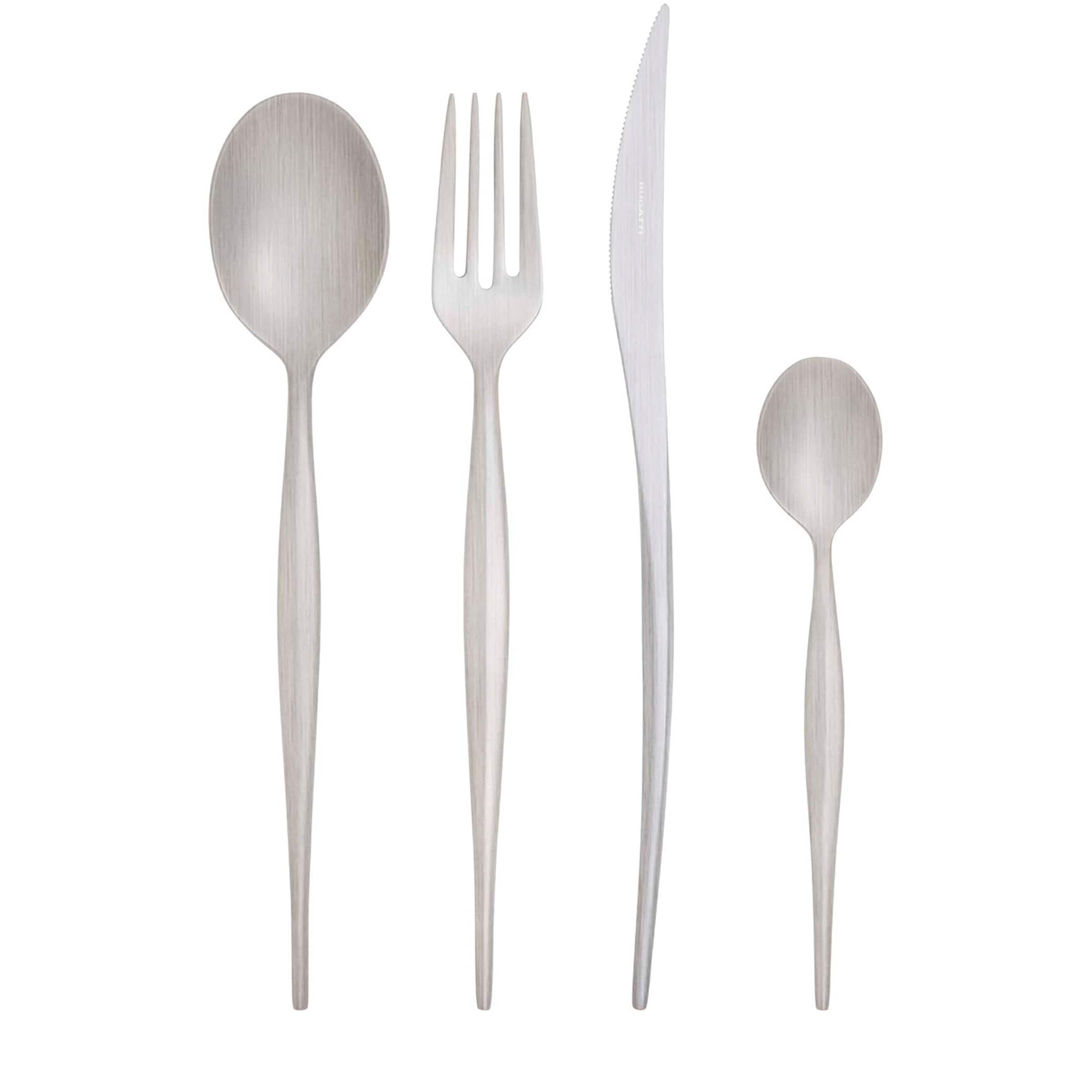 Bugatti Satin Stainless Steel Natura 24-Piece Cutlery Set