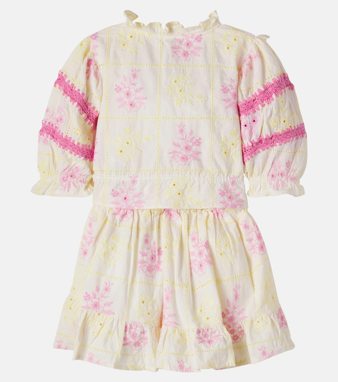 Bebe Organic - Alba cotton blouse and skirt set